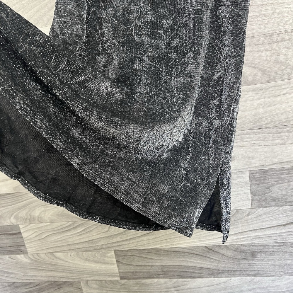 Private Luxuries VTG Nightgown Womens L Black Cami Top Silky Feminine Sheer Sexy - Picture 5 of 13